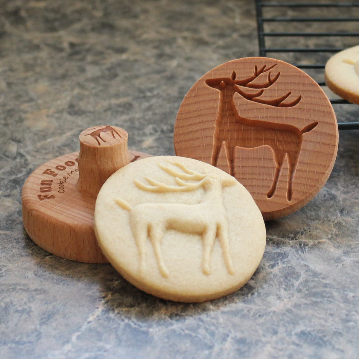 Fun Food Tools, Wood Cookie Stamp, 2.5 Inch (Chartres Cathedral CS-056)