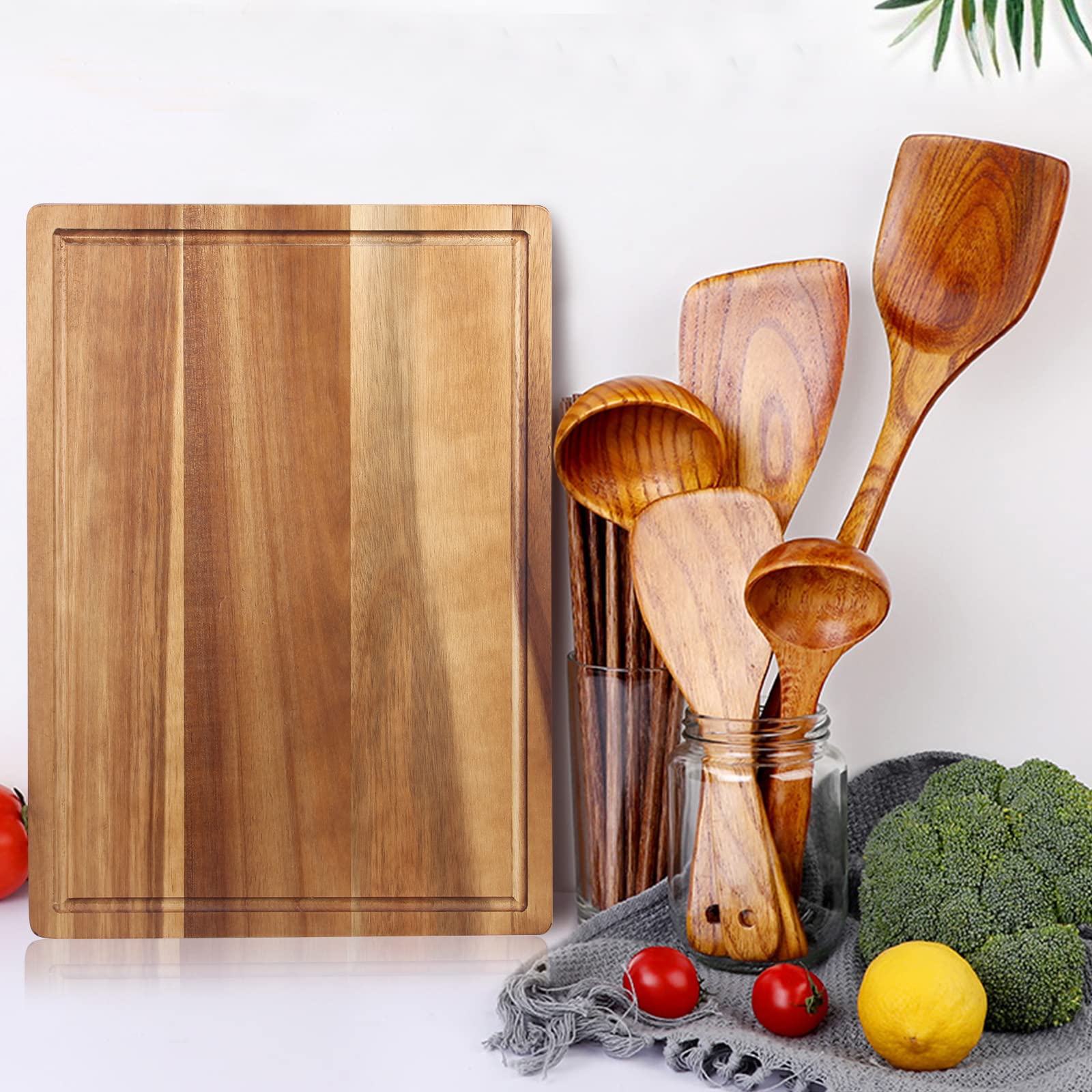 Acacia Wood Chopping Cutting Boards for Kitchen Wooden Charcuterie Board