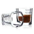 NCnnwovf Espresso Shot Glasses, 26-Incremental Measurement, 2 OZ / 60ML (Sturdy-2 pack)