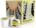 Atlas Coffee Club Coffee Pods – Light/Medium Roast, Single-Origin Tanzania, 24 Count – Compatible with Keurig K-Cup Brewers – 100% Recyclable, Premium Arabica Coffee