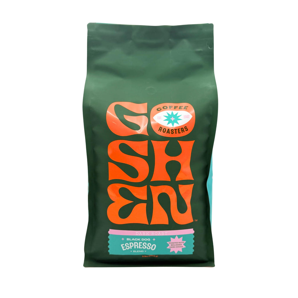 Goshen Coffee Roasters Black Dog Espresso Blend, Dark Roast 2lb Whole Bean