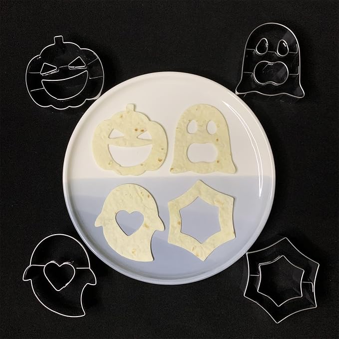 Halloween Cookie Cutter Set-4 Piece-2.5 Inch-Diswasher Safe-Mini Halloween Cookie Cutter Shape for Baking