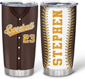 Hyturtle Personalized Baseball Tumbler Baseball Players Design Stainless Steel Double Walled Vacuum Insulated Tumblers 20oz30oz Coffee Travel Mug Cup Christmas Gift For Men Boys Friends Dad Sports Fan