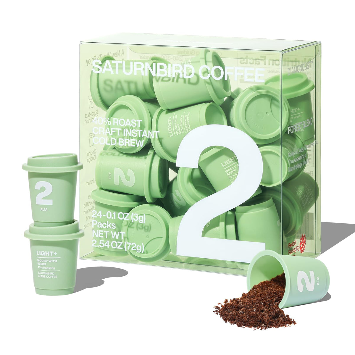 Saturnbird No.1-6 Instant Coffee, Specialty Freeze Dried Coffee 6 Count