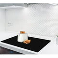 2MM Thick Silicone Countertop Mat, 23.6"x 23.6" Silicone Mats for Kitchen Counter, Nonslip Heat Resistant Mat, Large Kitchen Counter Mats, Waterproof Countertop Protector, Black