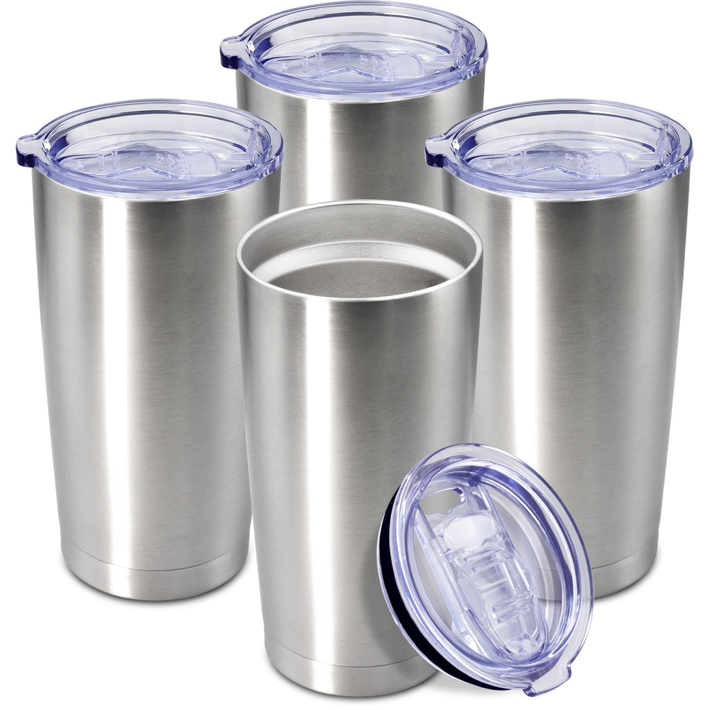 20oz Tumbler Insulated Coffee Tumblers with Lid Stainless Steel SS 4P