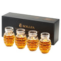 Kollea Grenade Shaped Shot Glass Set, 4 Pcs 3.7 Oz Heavy-Base Cups