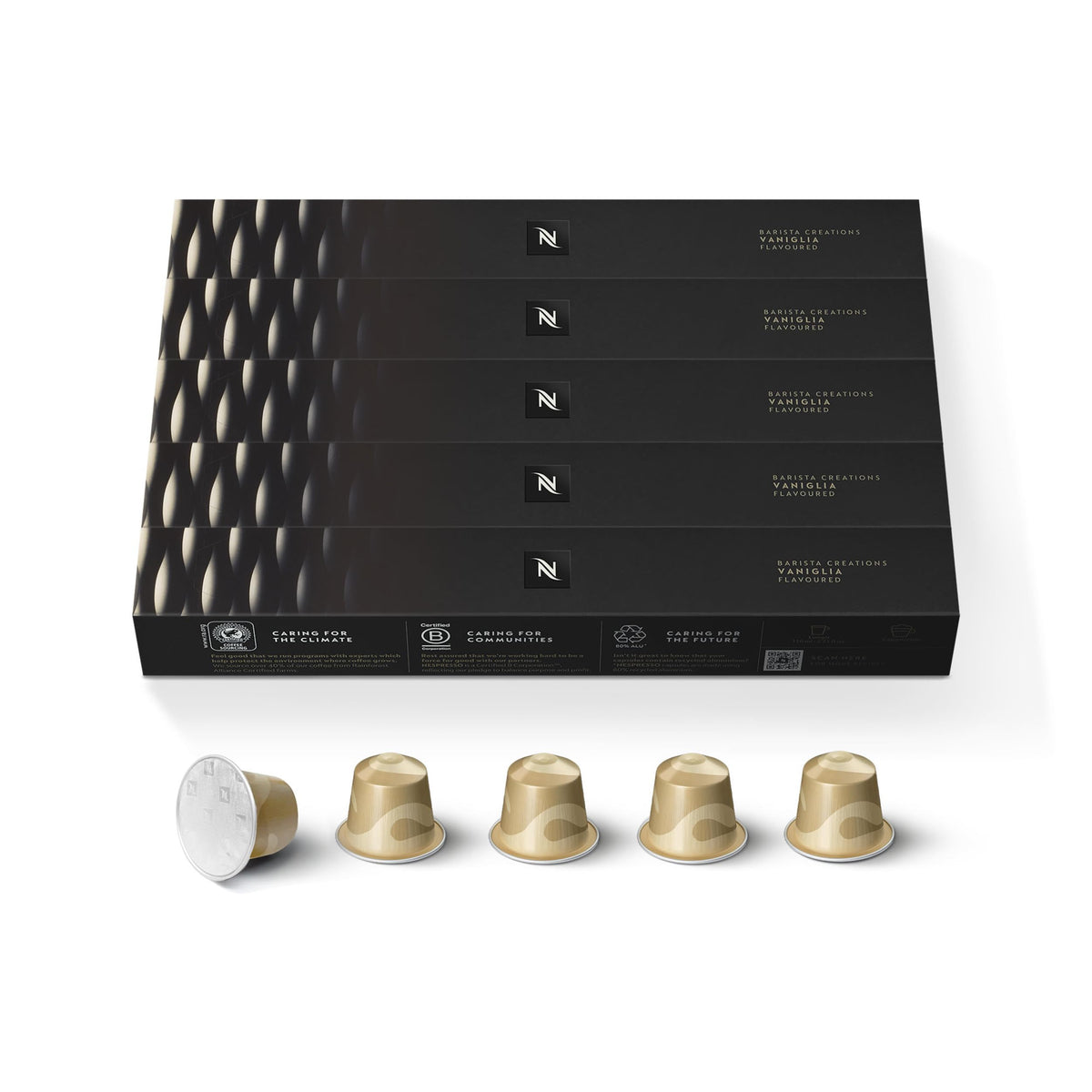 Nespresso Original, Vaniglia, Medium Roast, 50-Count Espresso Coffee Pods