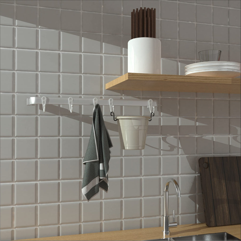 PRIGVOT 15-Pack White Wall Mount Hooks for Hanging Coats & Towels