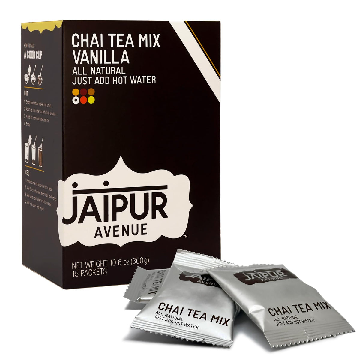 Jaipur Avenue's All-Natural Vanilla Chai Tea Mix (15-Count Box)
