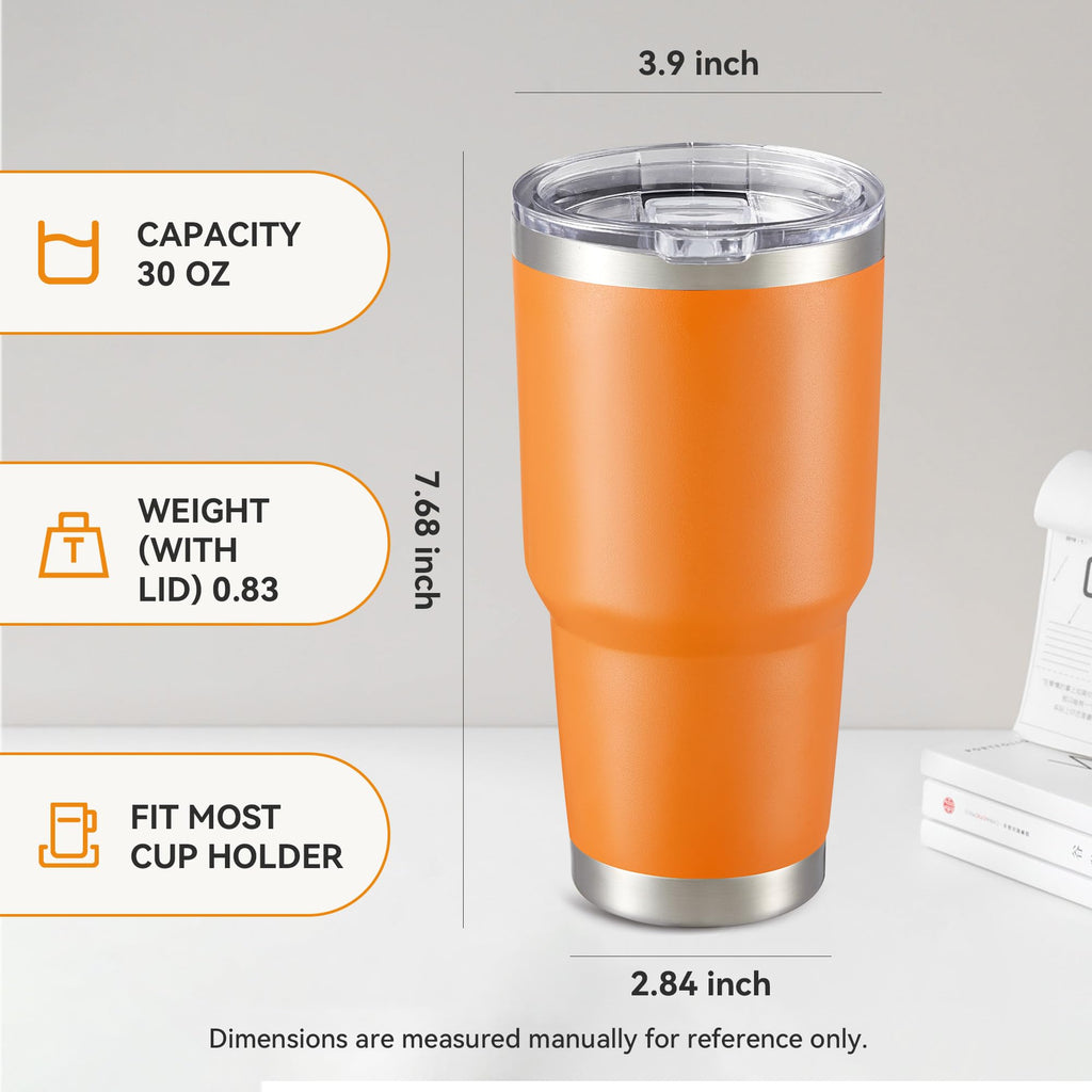 Cool Yoleb 30 oz Tumbler with Lid Stainless Steel Tumblers, 1 Pack