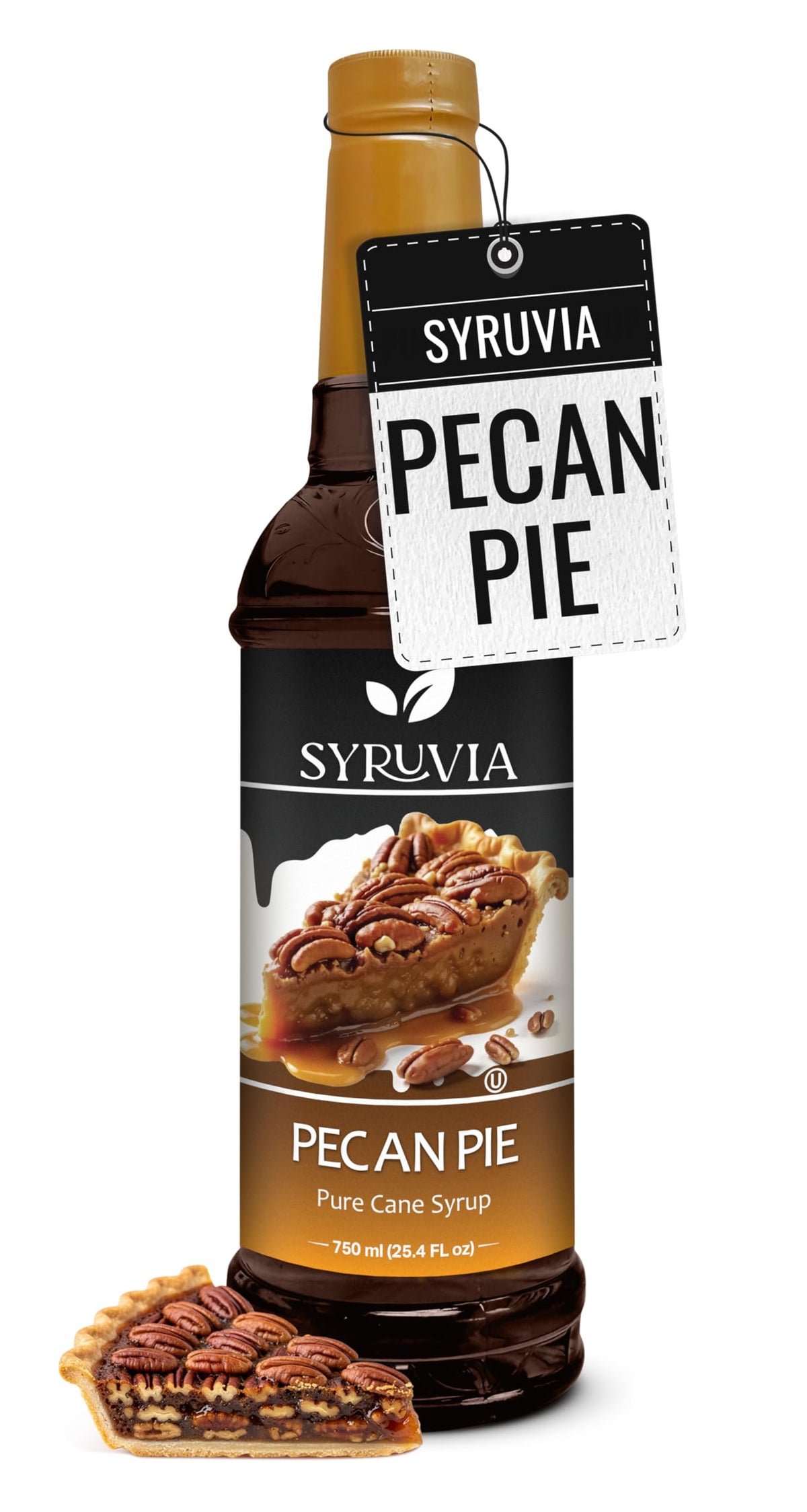 Syruvia Coffee Syrup, Peppermint Flavored Syrup for Drinks, Lattes, and Desserts – 25.4 fl oz