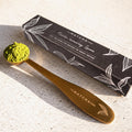 Black Matte Stainless Steel 1 Gram (1/2 Teaspoon) Matcha Measuring Spoon for Perfect Matcha Lattes.
