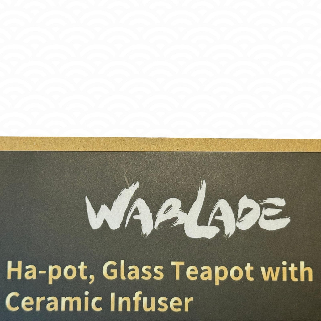 Wablade Heatproof Glass Teapot with Ceramic Infuser, 13.5 fl oz, Japan