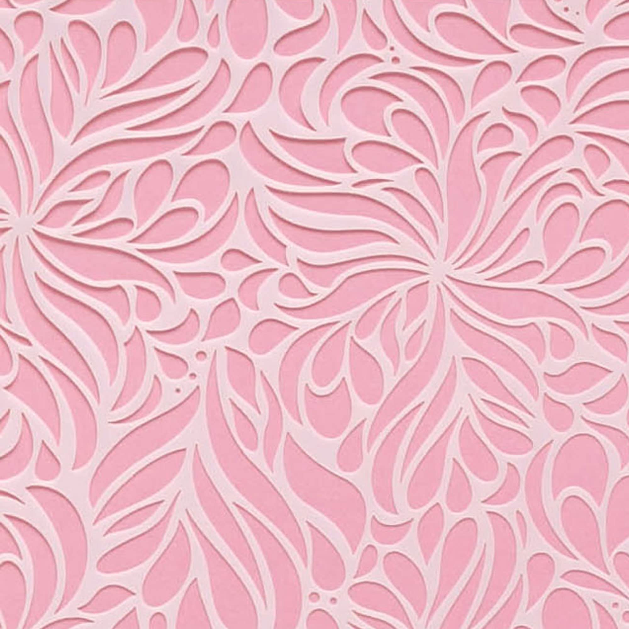 Lacupella Cake Stencil - Seamless Delicate Pattern for Decorating Tall Double Barrel Cake to Use with Buttercream, Royal Icing, Ganache, Paint, Airbrush (Claris)