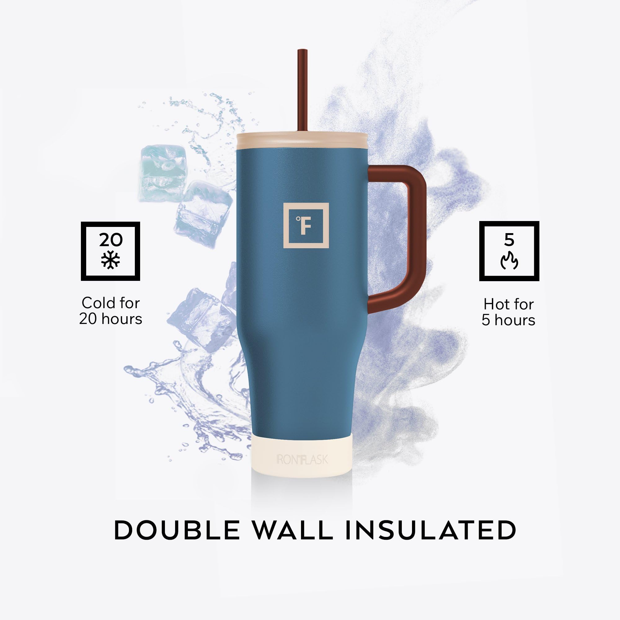 IRON °FLASK 40 oz Co-Pilot Insulated Travel Mug