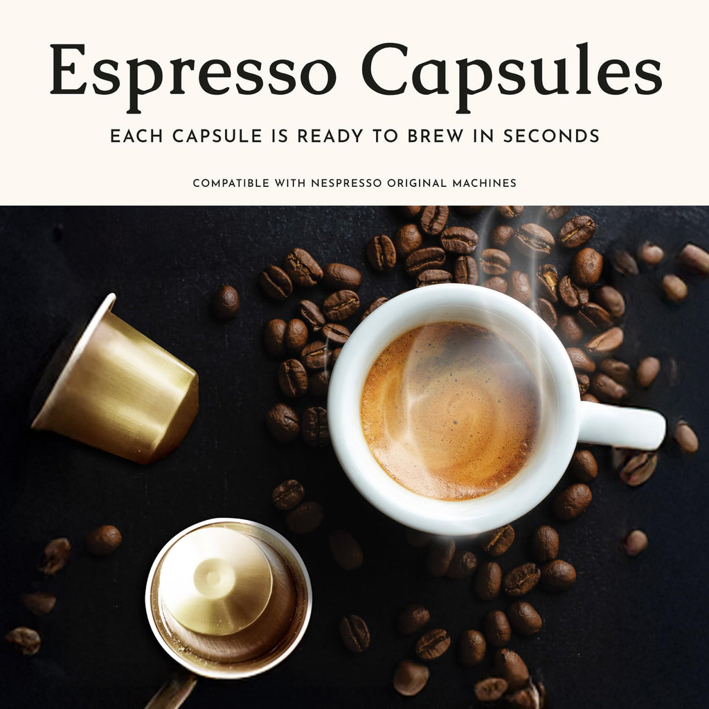 Segafredo Zanetti Espresso Capsules – Aluminum Pods for Nespresso Original Machines – Medium Roast Premium Espresso with a Sweet Aroma – Subtle, Intensity 9 – Sinfonia, 10 Count