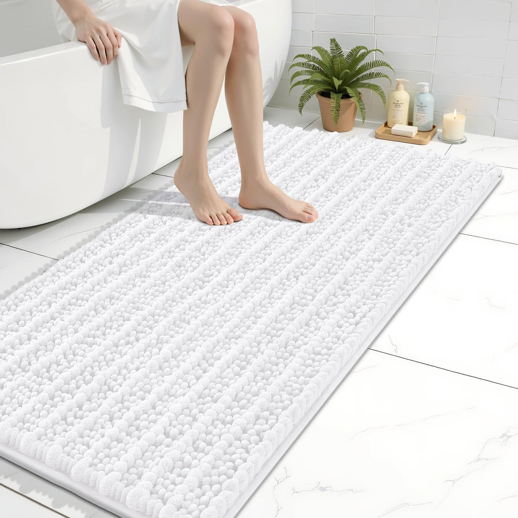 Arotive Bathroom Rugs Mat 40x24, Soft Absorbent Chenille Shaggy Bath Mat