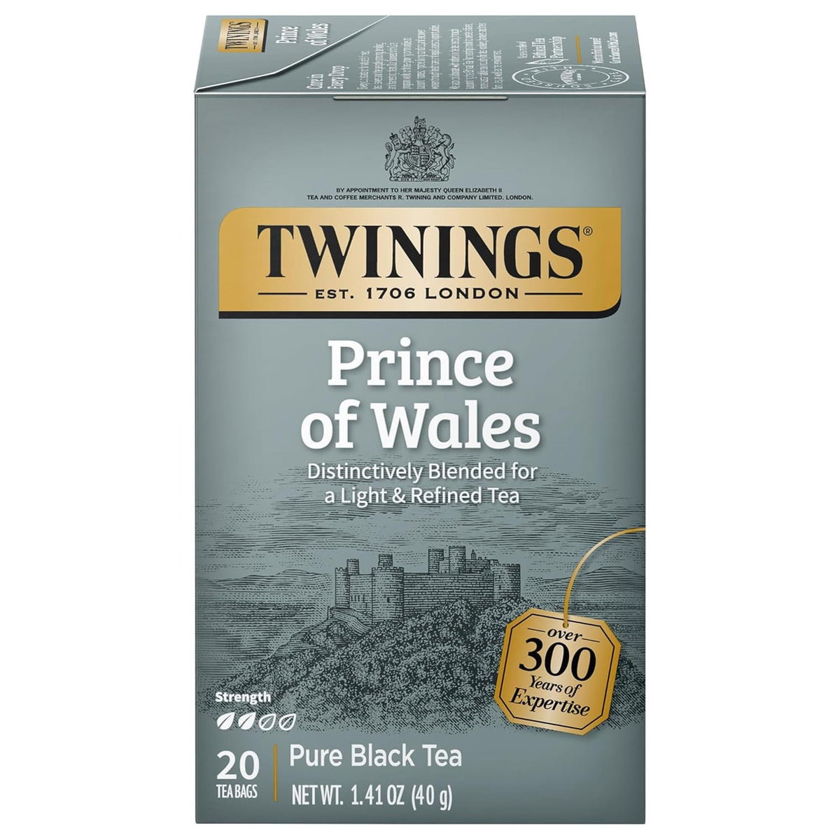 Twinings Blackcurrant Breeze Black Tea Individually Wrapped Bags, 20 Count (Pack of 1), Sweet, Tangy Taste, Caffeinated, Enjoy Hot or Iced, 20 Teabags