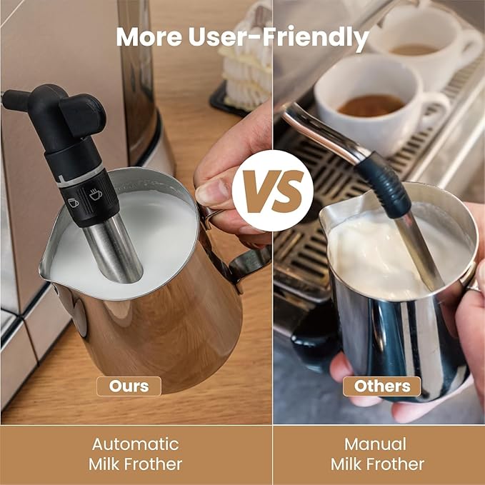 Gevi Espresso Expresso Machine 20 Bar with Auto Milk Frother, Professional Espresso Maker with Steam Wand, Compact Stainless Steel Cappuccino & Latte Machine, Gift for Coffee Lover, Home Baristas