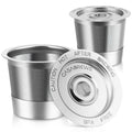 CASABREWS CASKF02 Reusable K Cup Filters, 2 Pack Stainless Steel Refillable Coffee Pods for Keurig 1.0 Brewers, Universal Fit, Eco-Friendly & BPA-Free