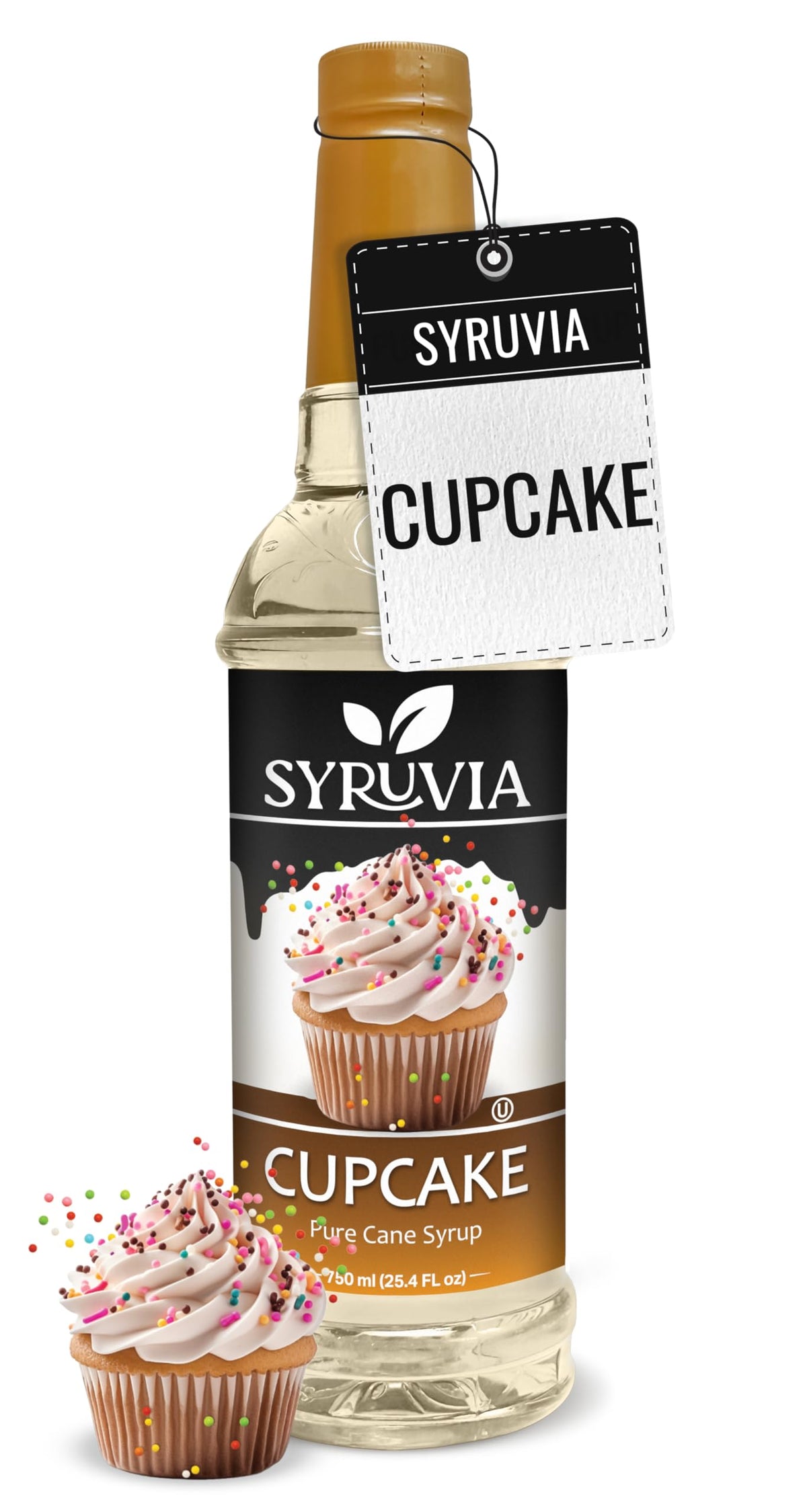 Syruvia Coffee Syrup, Peppermint Flavored Syrup for Drinks, Lattes, and Desserts – 25.4 fl oz