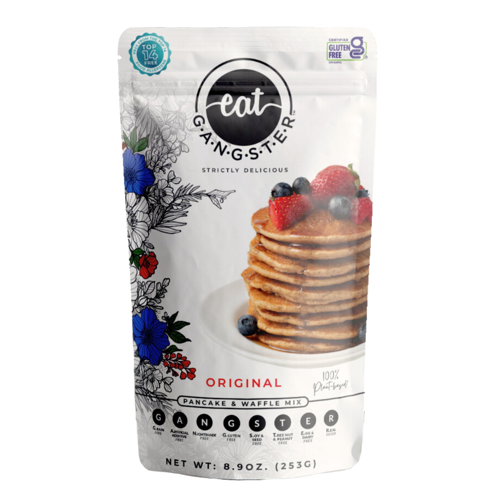eat G.A.N.G.S.T.E.R. Allergy-Friendly Vegan Pancake & Waffle Mix