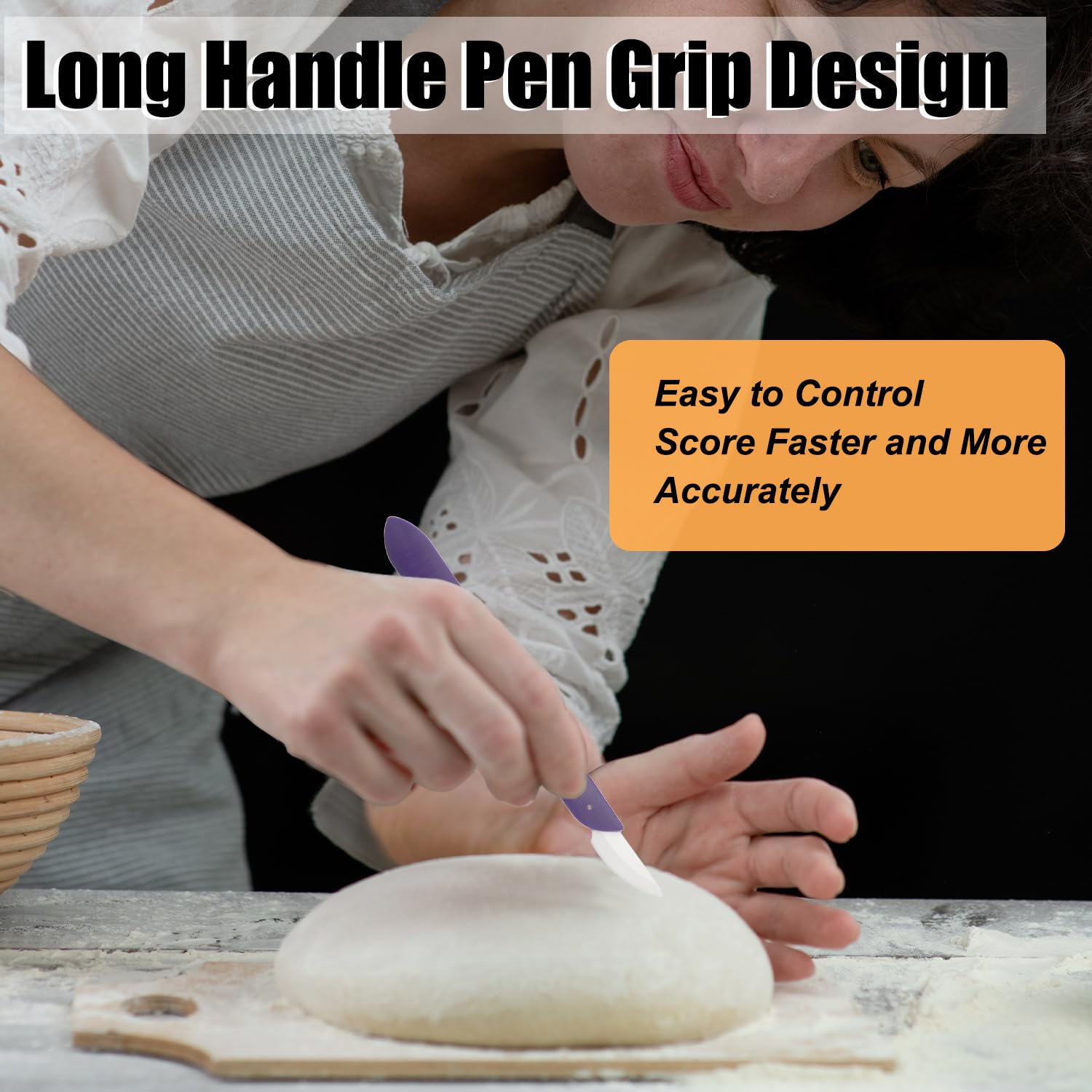 KUNIFU Bread Lame Sourdough Bread Scoring Tool - Purple