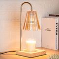 Marycele Candle Warmer Lamp with Timer, Vintage Amber Nightstand Decor Gift