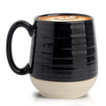 HASENSE Large Coffee Mug, 20 oz Ceramic Coffee Cup with Comfortable Handle for Office and Home, Ideal for Coffee Tea Latte, Dishwasher Microwave Safe, 1 PCS(Black)