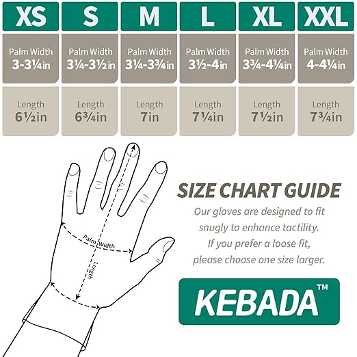 Kebada W1 Work Gloves for Men and Women, Touchscreen PU Coated Gloves with Grip, 50 Pairs Bulk Pack, Ideal for Warehouse Package Handling, Construction, Gardening, Gray Large