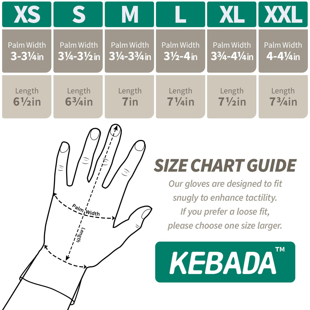 Kebada W1 Safety Work Gloves for Men & Women, 50 Pairs Bulk Pack, PU Coated