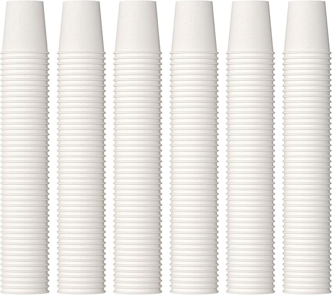 JOLLY PARTY 2 oz Bathroom Cups 360 Pack Small Paper Cup White Mouthwash Cup