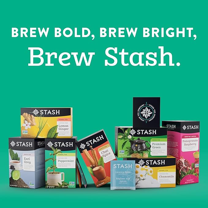 Stash Tea Licorice Spice Herbal Tea, 6 Boxes With 20 Tea Bags Each (120 Tea Bags Total)