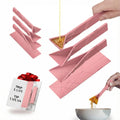 POLYGONS - Original Flat 3-in-1 Folding Measuring Spoons | 2 Spoons fold into 6 Sizes | Magnetic | DuraBend Tech lasts 100k+ folds | LeakProof for Wet & Dry | Gift Packaging | Baking/Cooking (Pink)