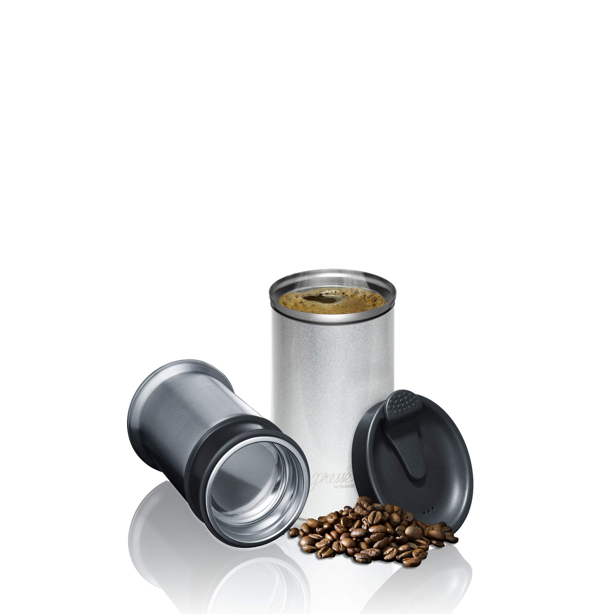 PRESSE by Bobble French Coffee Press Insulated Travel Tumbler 13 oz Black