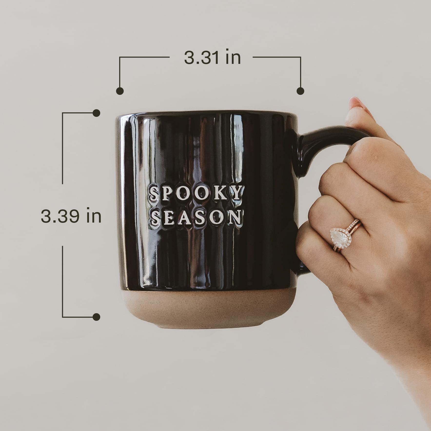 Sweet Water Decor Halloween Coffee Mug - Spooky Coffee Mug for Halloween - Durable Stoneware Mug for Tea & Cocoa - Perfect Fall Mugs for Morning Brew & Cozy Nights - Spooky Season Design Mug 14oz