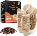Fanativita 200ct Disposable K Cup Coffee Filters with Genius Lid