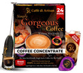 Caffè di Artisan Liquid Coffee Pods – Premium Single-Serve Coffee for Cold Brew concentrate, Iced Coffee & Hot Coffees – Machine-Free, Eco-Friendly, Ready in Seconds. Rich; Sampler; Arabica; Medium to Medium Dark Roast – 24 Count
