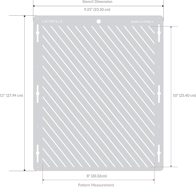 Cake Baking Stencil - Seamless Delicate Pattern for Decorating Tall Double Barrel Cake to Use with Buttercream, Royal Icing, Ganache, Paint, Airbrush (CHEVI)