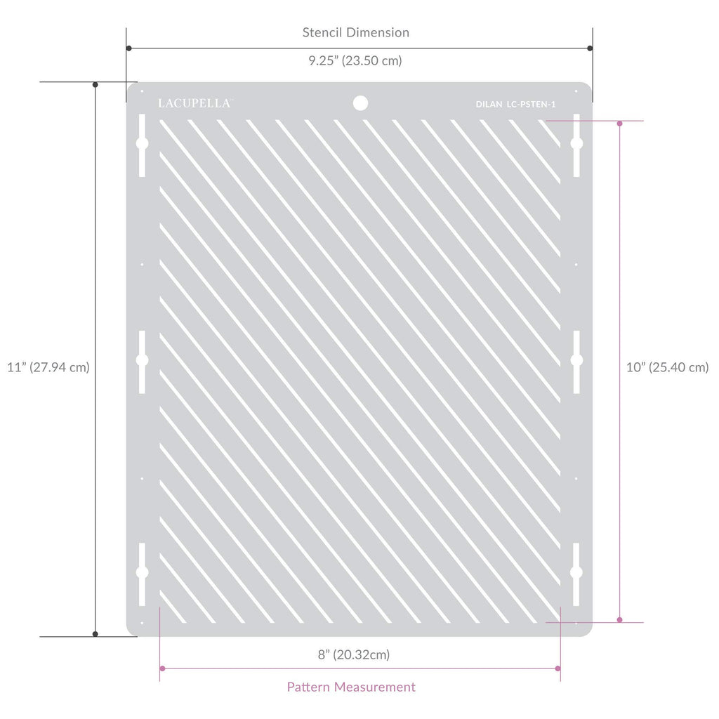 Lacupella Cake Baking Stencil - Seamless Delicate Pattern for Decorating Tall Double Barrel Cake to Use with Buttercream, Royal Icing, Ganache, Paint, Airbrush (VORRA)