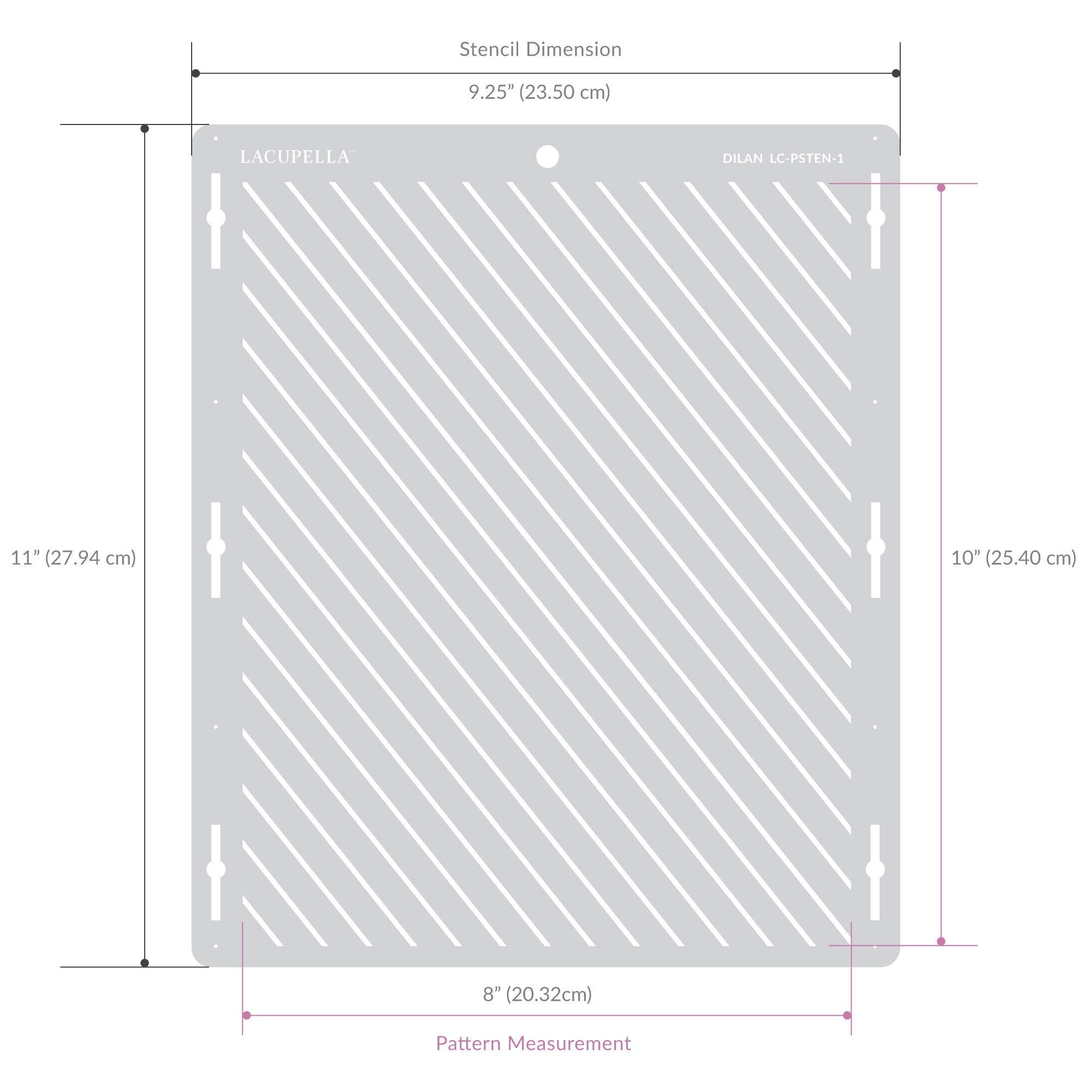 Lacupella Cake Decorating Stencil for Tall Buttercream Cake, Royal Icing, Ganache, Paint, Airbrush (VEREN)