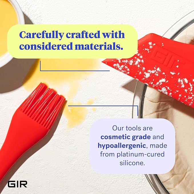 GIR: Get It Right Heat-Resistant Silicone Spatula Turner - 11-Inch White Studio - Seamless One-Piece Design - Nonstick & Dishwasher-Friendly - Non-Scratch Baking Spatula & Pancake Flipper