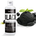 Food Coloring Liquid - Vibrant Color Food Coloring for Cake Decorating, Baking, Easter Egg, Icing - Tasteless Food Color Dye for Fondant, Cooking, Airbrush (Black, 8 Fl.oz)