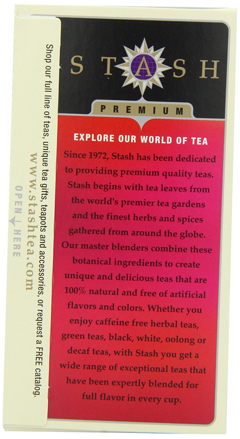 Stash Tea Decaf English Breakfast Black Tea - Decaf, Non-GMO Project Verified Premium Tea with No Artificial Ingredients, 18 Count (Pack of 6) - 108 Bags Total