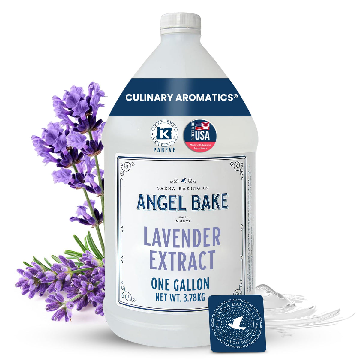 Angel Bake Peppermint Extract, 1 Gallon Bulk for Foodservice, Bakeries