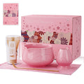 ZENS Pink Matcha Set, Matcha Whisk Set Includes Ceramic Bowl, Matcha Whisk and Chasen Holder, Bamboo Scoop-Tea Towel, 5pcs Matcha Kit Set for Matcha Lovers, Sakura Pink