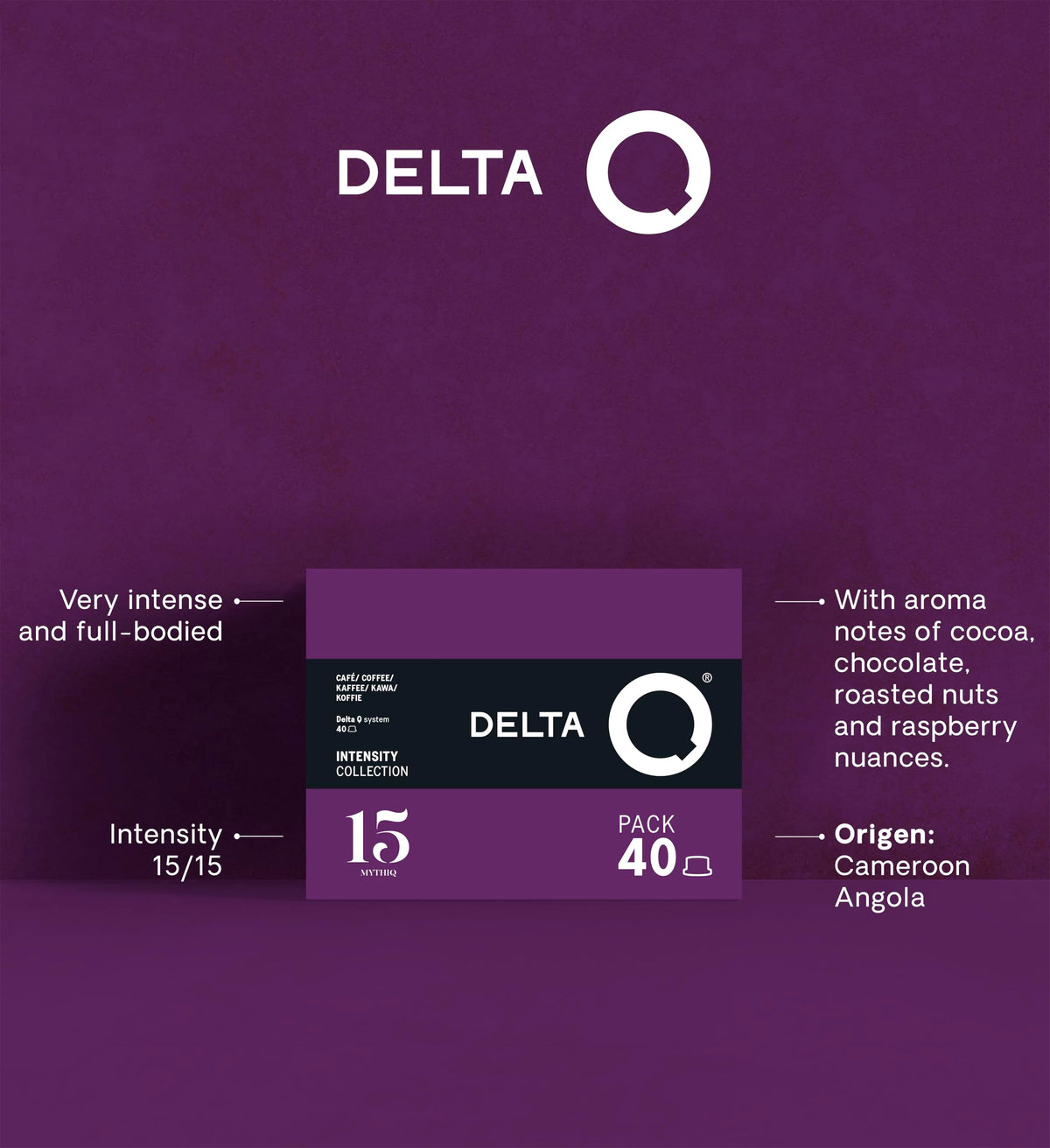 Delta Q MythiQ Coffee Pods for Delta Q Machines, 40 Capsules (XL Pack)