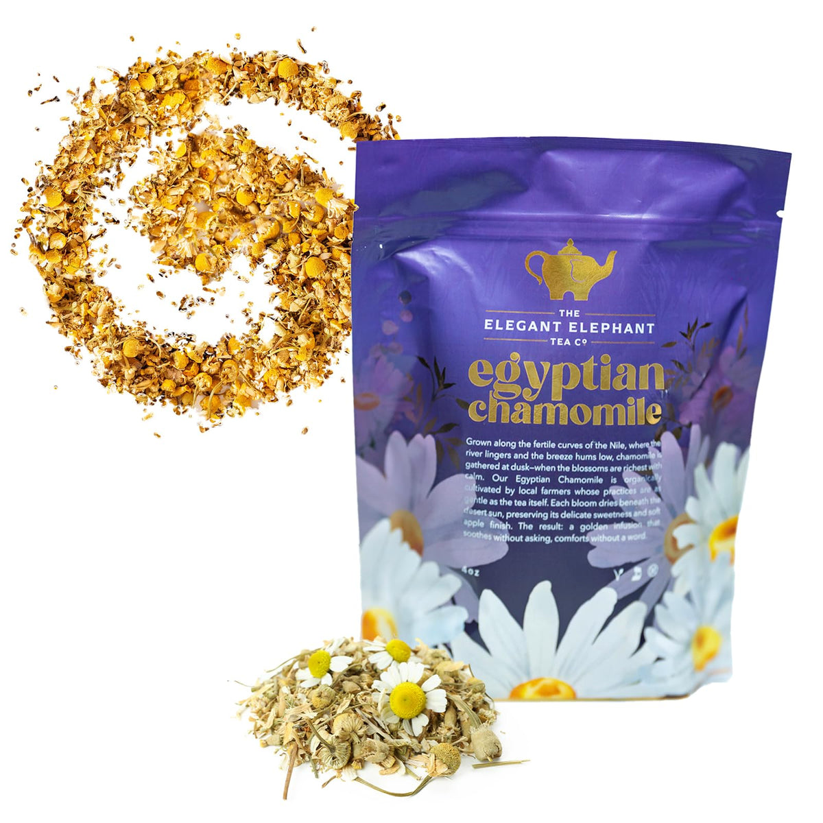 Cream Irish Breakfast Tea, Loose Leaf Black Tea – Irish Classic with Caramel & Strong Assam – Robust, Full-Bodied – Drink Hot or Iced – 4 oz Resealable Bag (Makes 50 Cups) – The Elegant Elephant