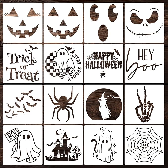 Fall Stencils for Crafts Reusable Fall Stencils for Painting on Wood 6"